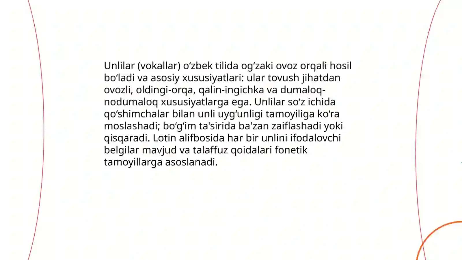 Lotin alifbosi va talaffuz qoidalari 4