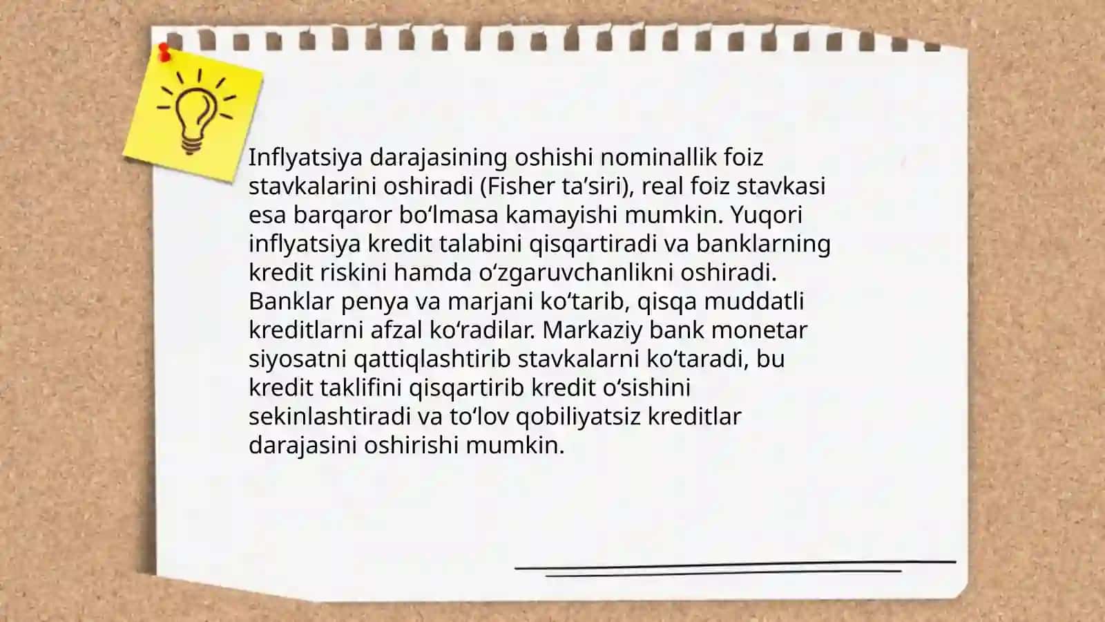 Markaziy bankning pul‑kredit siyosati va kredit stavkalari 4