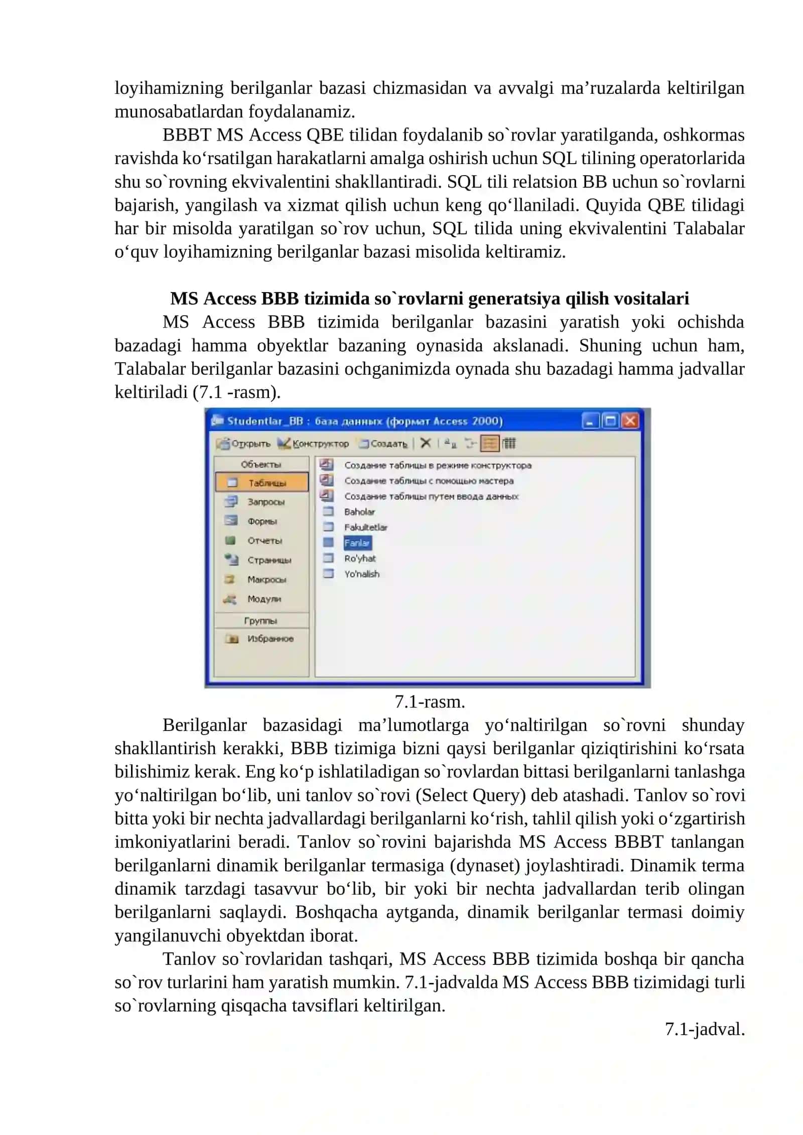 MS Access ilovasi 4