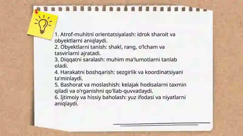 Idrok haqida tushuncha va uning xususiyatlari 4