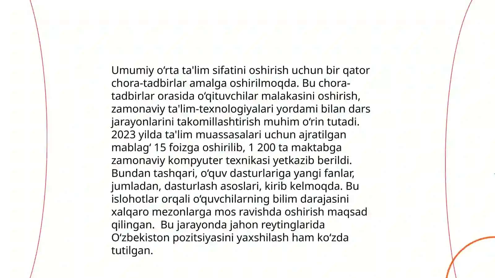 Maktabgacha Ta'lim Tizimini Ishloh Qilish 4