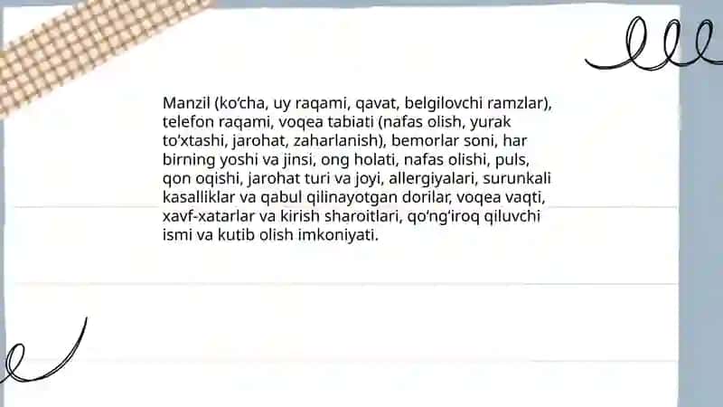 Tez yordam chaqirish 4