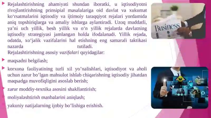 Biznesdarejalashtirishning ahamiyati 4