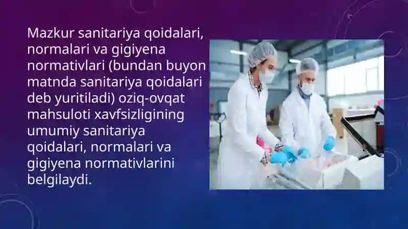 Ommaviy qirg’in qurollari qo’llanilgan sharoitda ovqat mahsulotlarini saqlash,tashish, issiq ovqatlarni tayyorlash va iste’mol qilishga bo’lgan gigiyenik talablar. Ochiq suv manbalarini sanitar tavsiflash xaritasini tuzish. 4