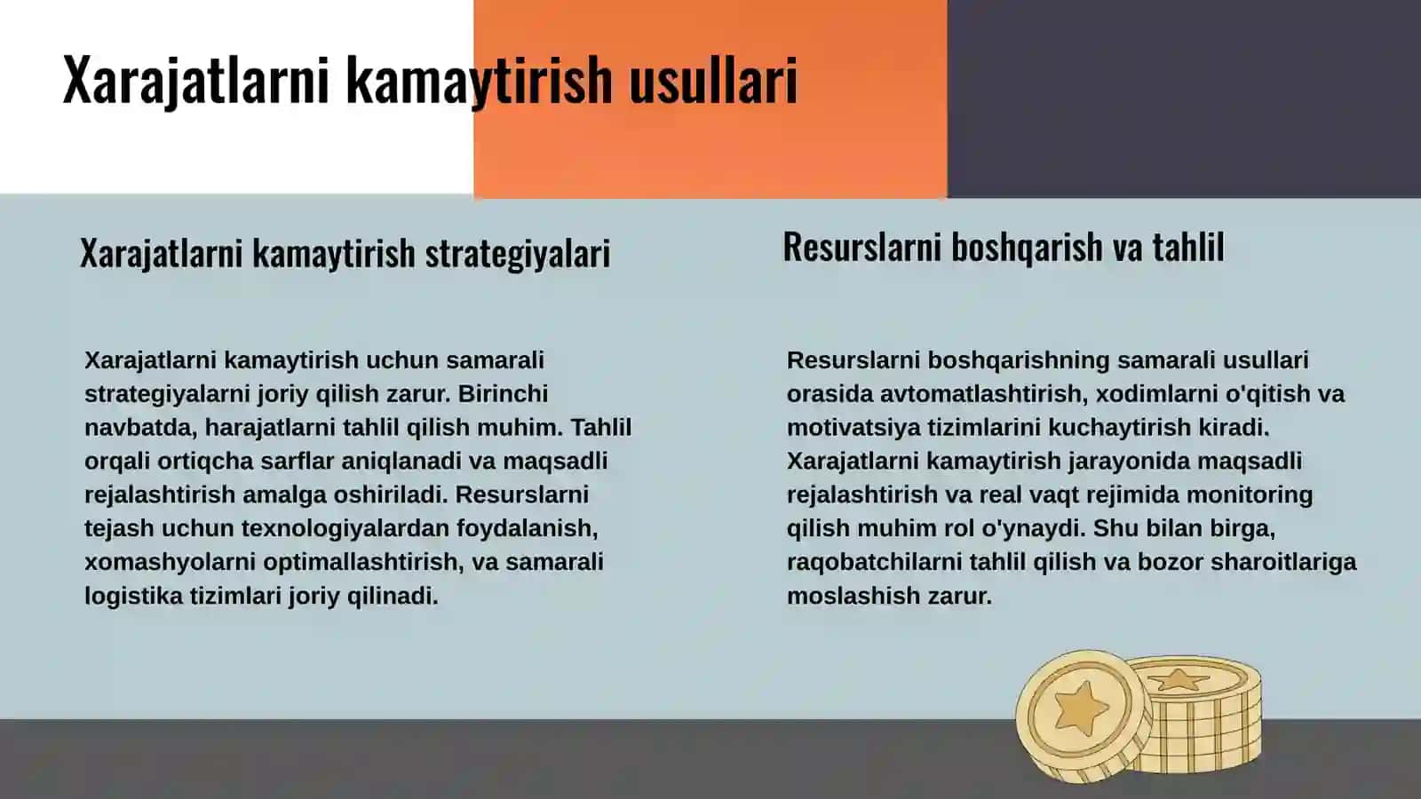 Ishlab chiqarish omillari sarfini minimallashtirish 4