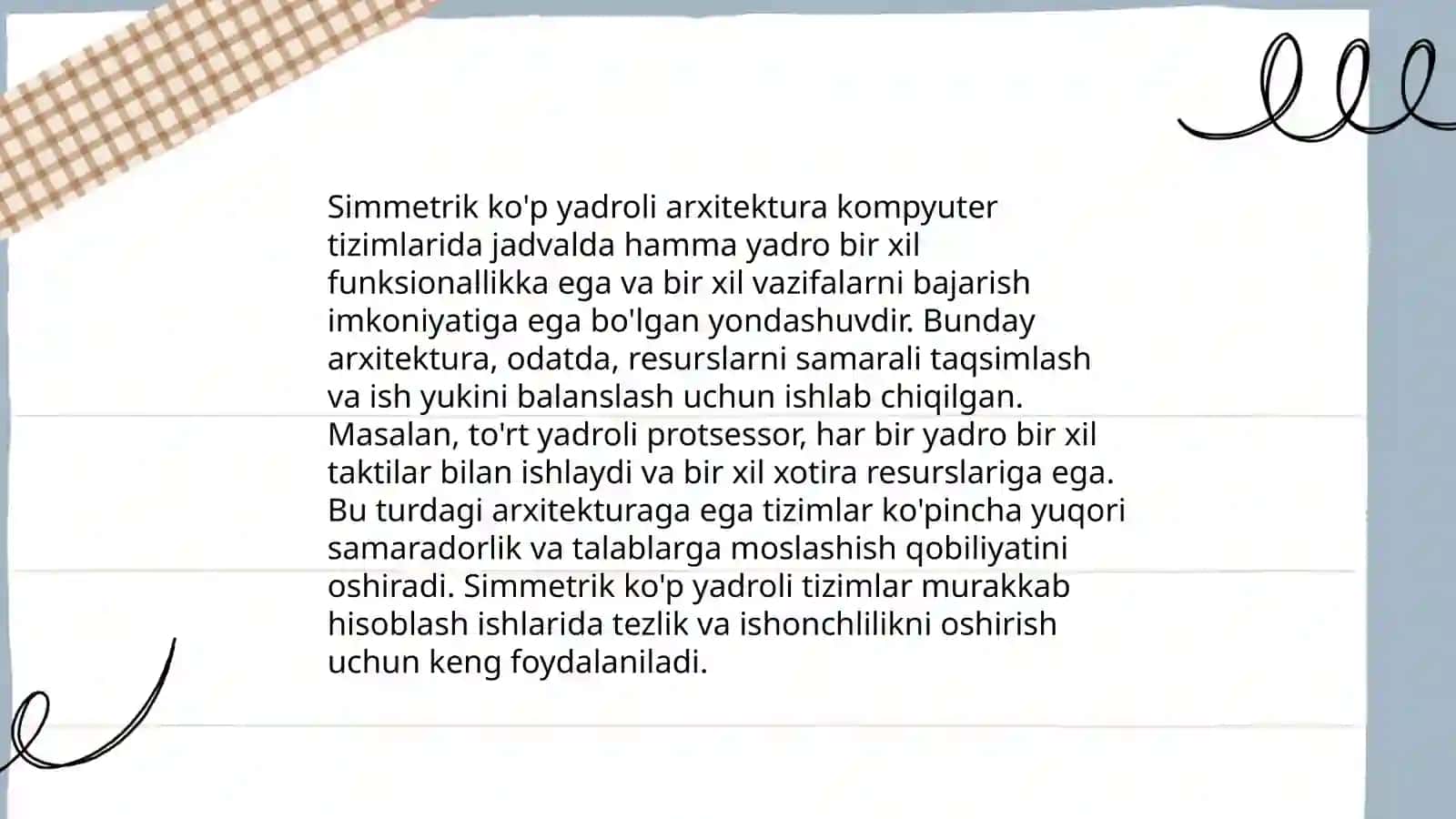 Koʻp yadroli protsessorlarning arxitektura turlari 4