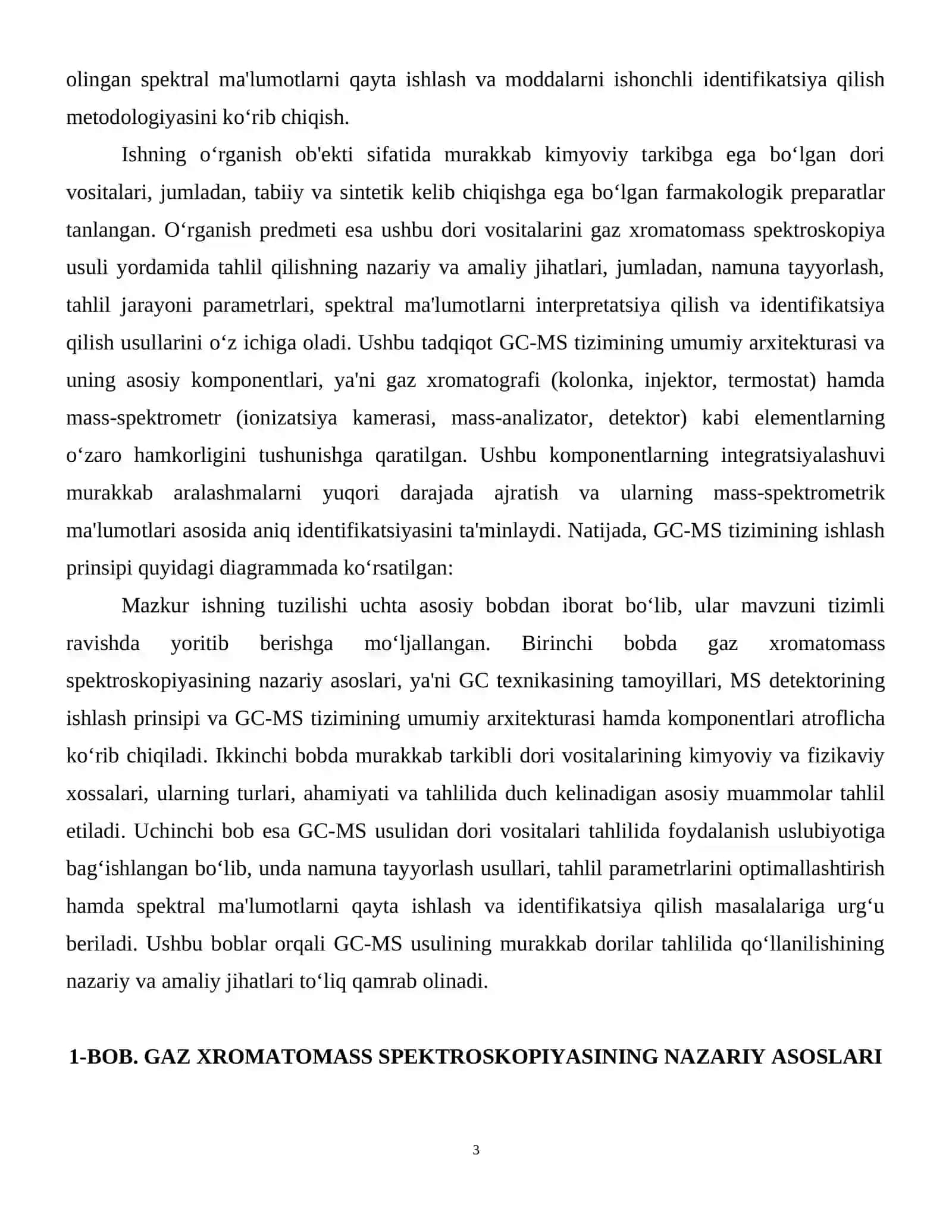 Gaz xromatomass spektroskopiya usuli murakkab tarkibli dori vositalarini GCMS usulida tahlil qilish 4