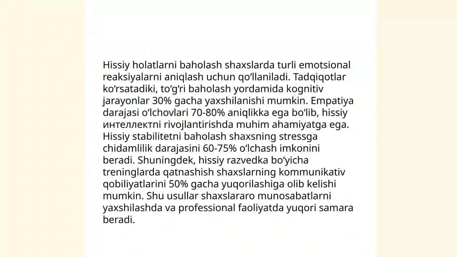 Shaxs psixodiagnostikasida qo’llaniladigan medodikalar tasnifi 4