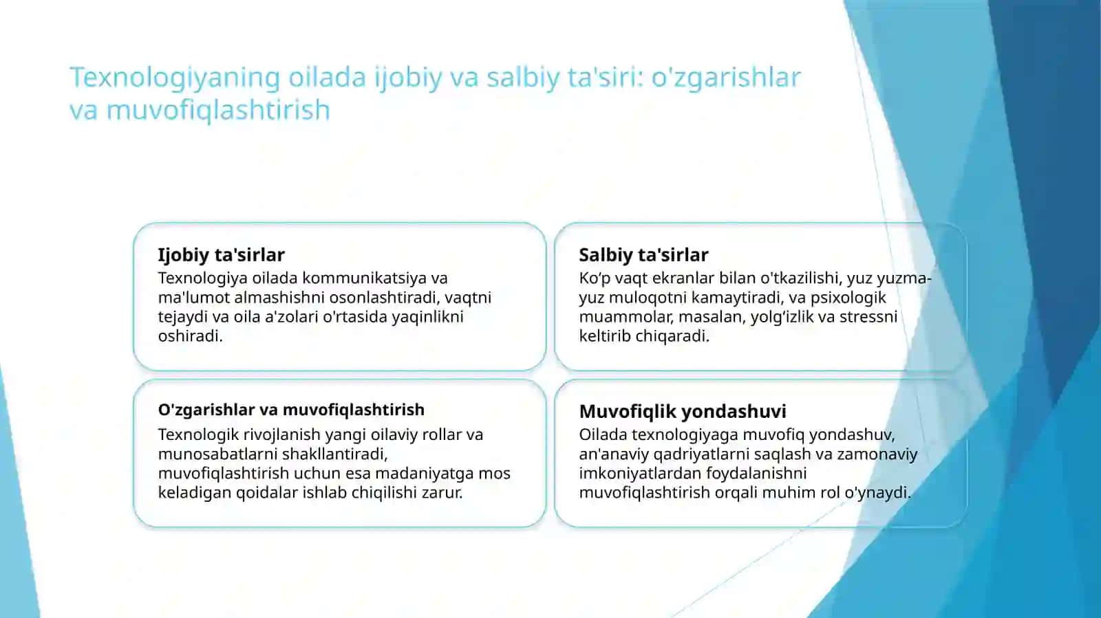 Zamonaviy texnologiyalar va oilaviy munosabatlar o‘zgarishi 4