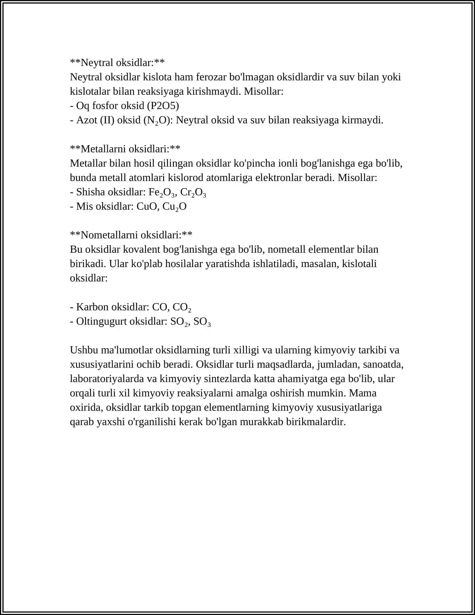 OKSIDLAR VA GIDROKSIDLAR ULARNING SINFLARI VA MINERALLARI 4