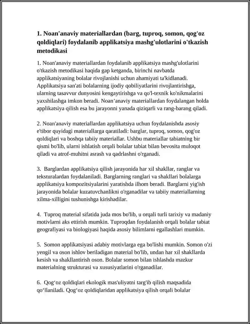 Applikatsiya mashg'ulotlari 4