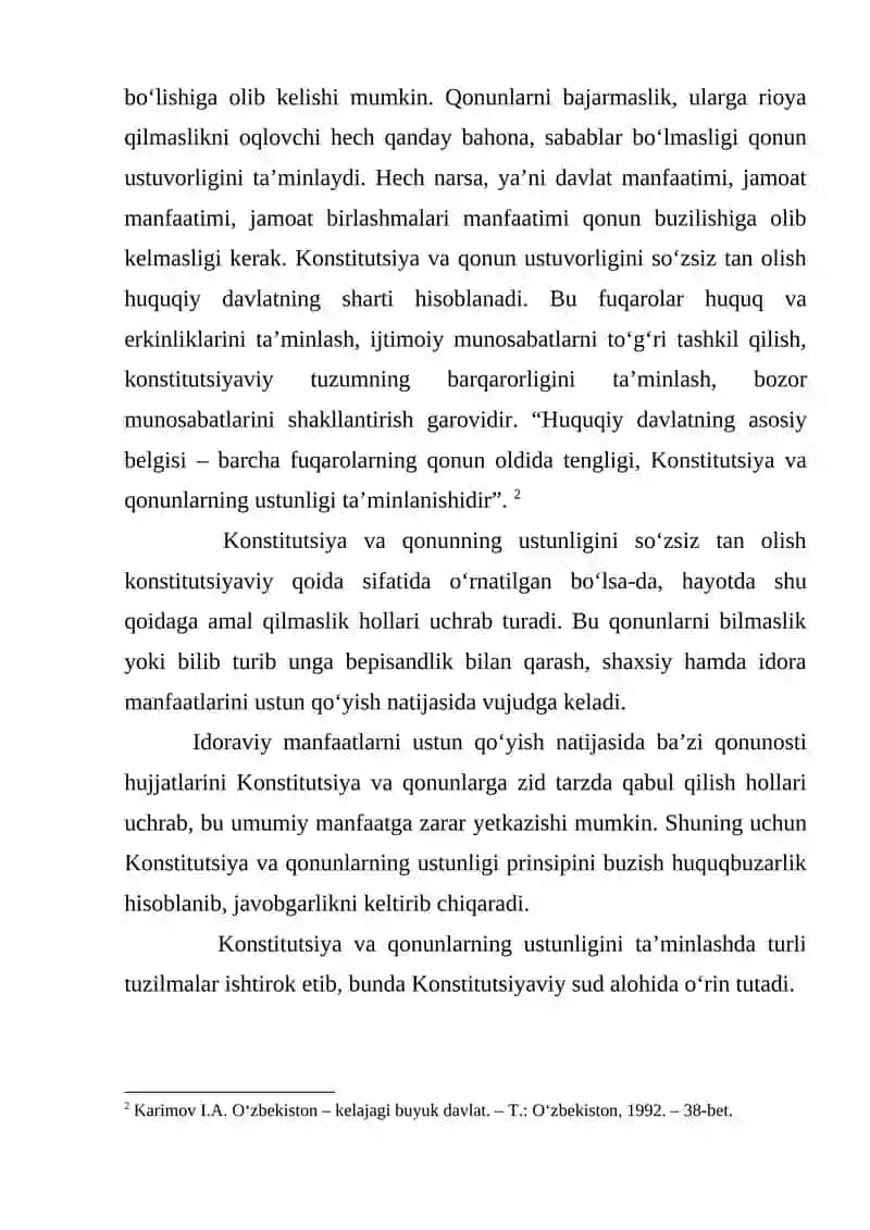 Konstitutsiya va qonunlarning ustunligi 4
