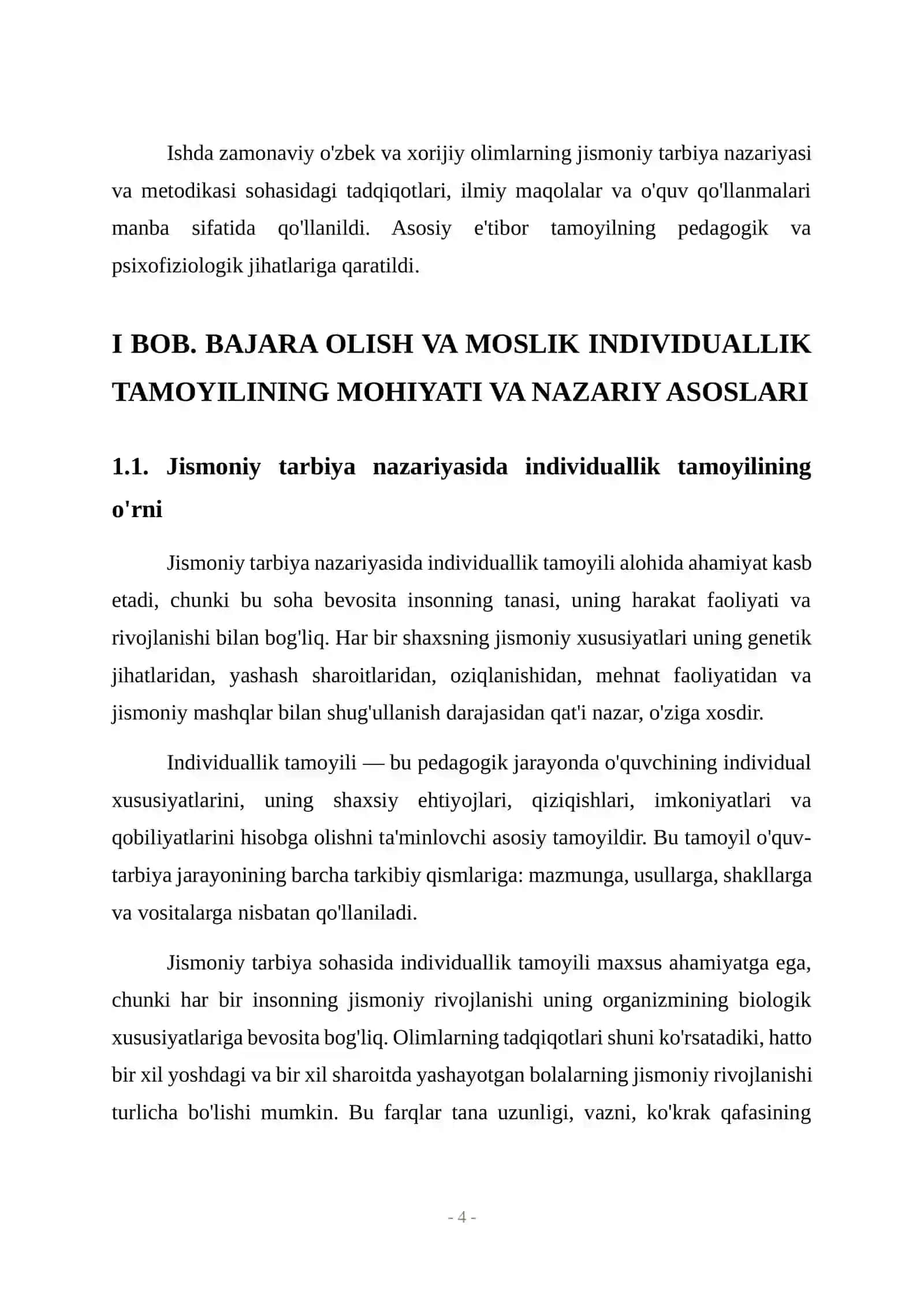 JISMONIY MADANIYAT NAZARIYASI VA TA'LIMI FANI BO'YICHA MUSTAQIL ISH 4