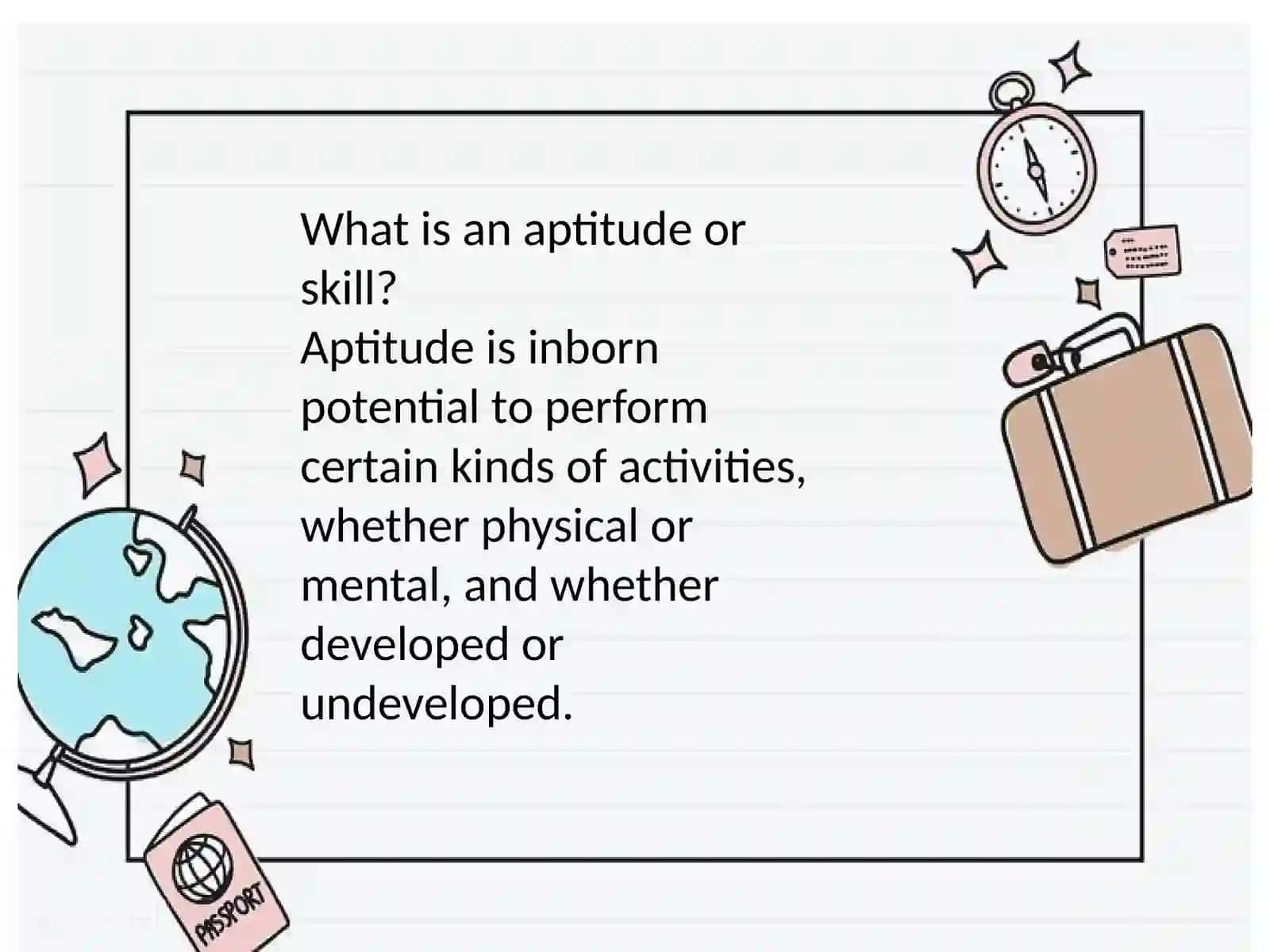 Aptitude and intelligence 4