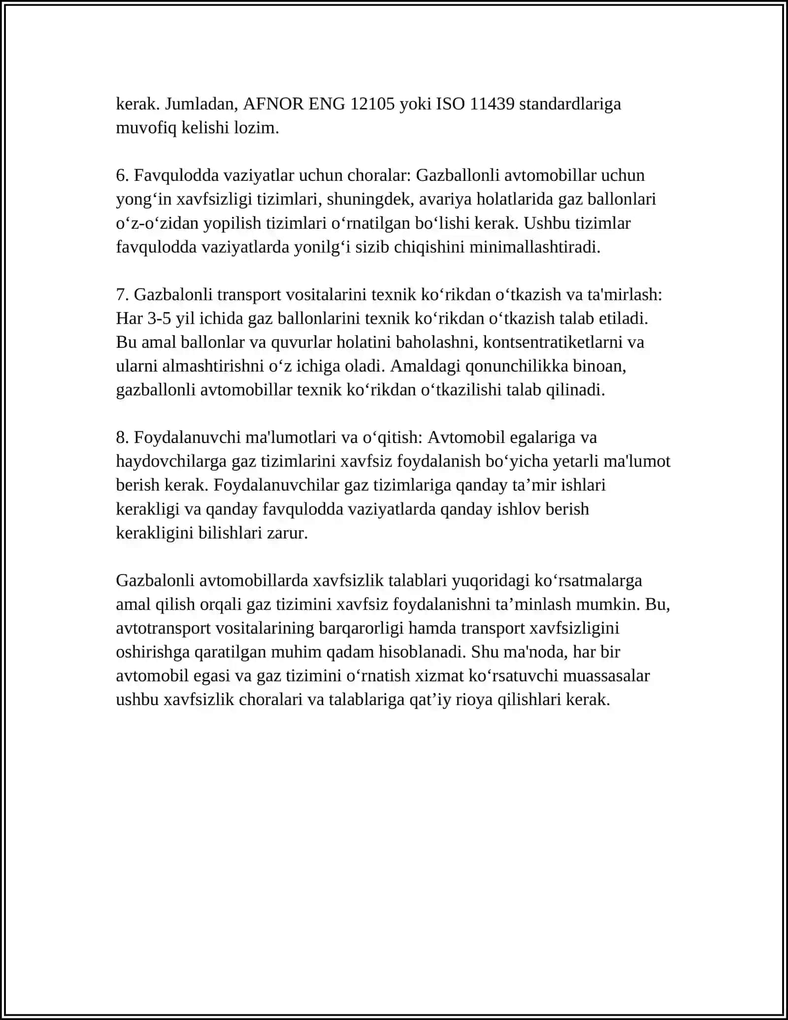 GAZBALONLI AVTOMOBILLARDA BALONLARNING OʻRNATILISHI VA JOYLASHISHI TAHLILI 4
