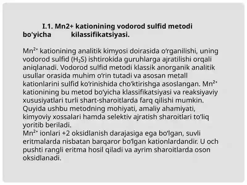 Mn2+kationining analitik kimyosi 4