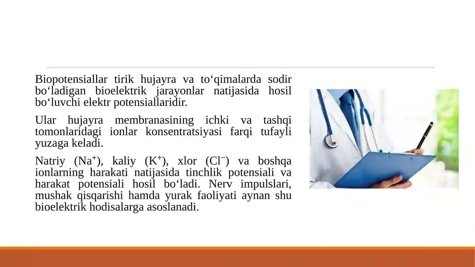 Elektrik depol. Biopatensiallarni qayd etish 4