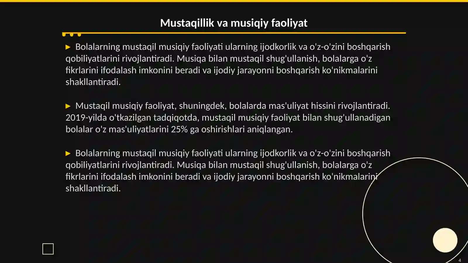 Bolalarning mustaqil musiqiy faoliyati 4