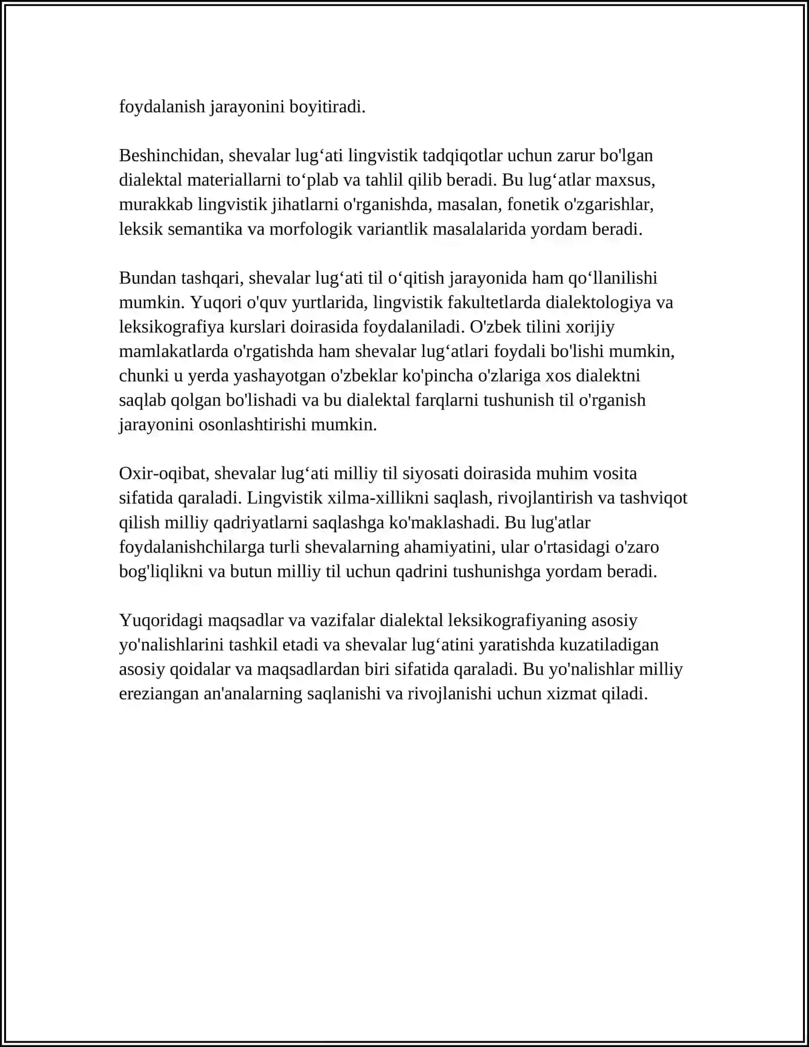 DIALEKTAL LEKSIKOGRAFIYA.SHEVALAR LUGʻATI 4