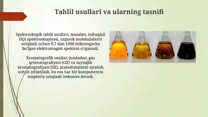 Yonilg'i va moylash materiallarining texnik tahlili 4