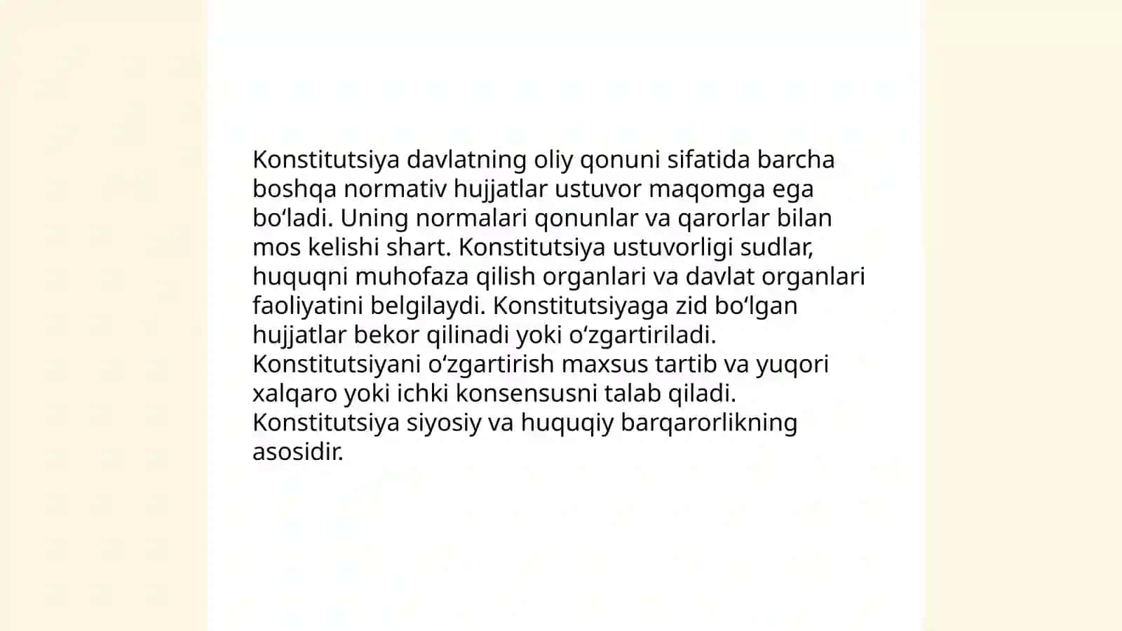Konstitutsiya davlatning asosiy qonuni 4