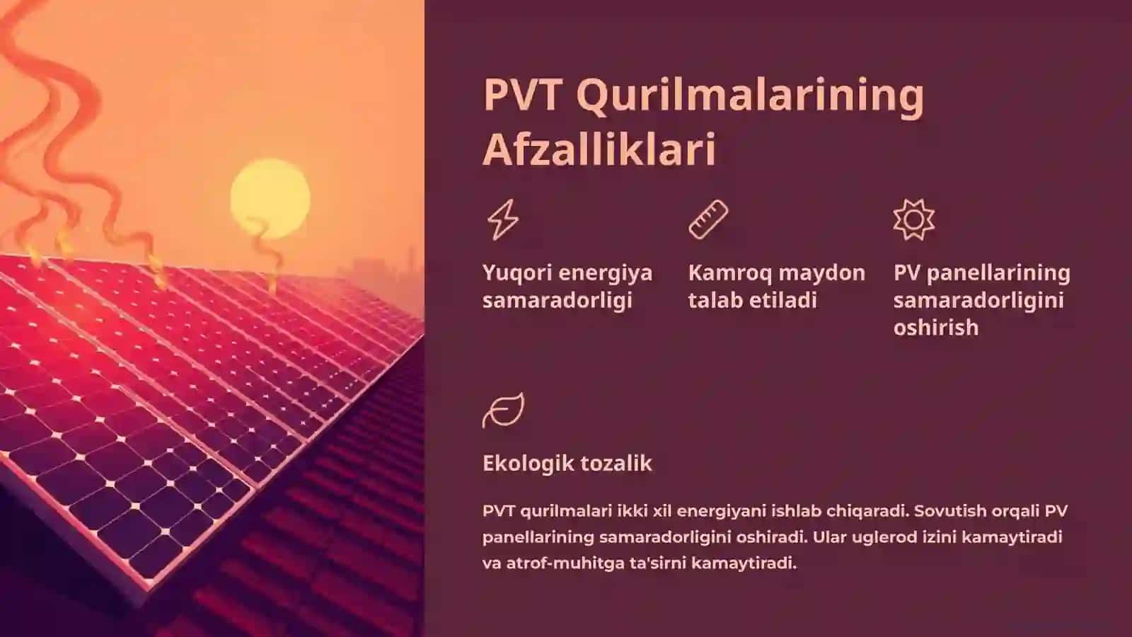 Gibrid Fotovoltaik-Issiqlik Qurilmalari 4