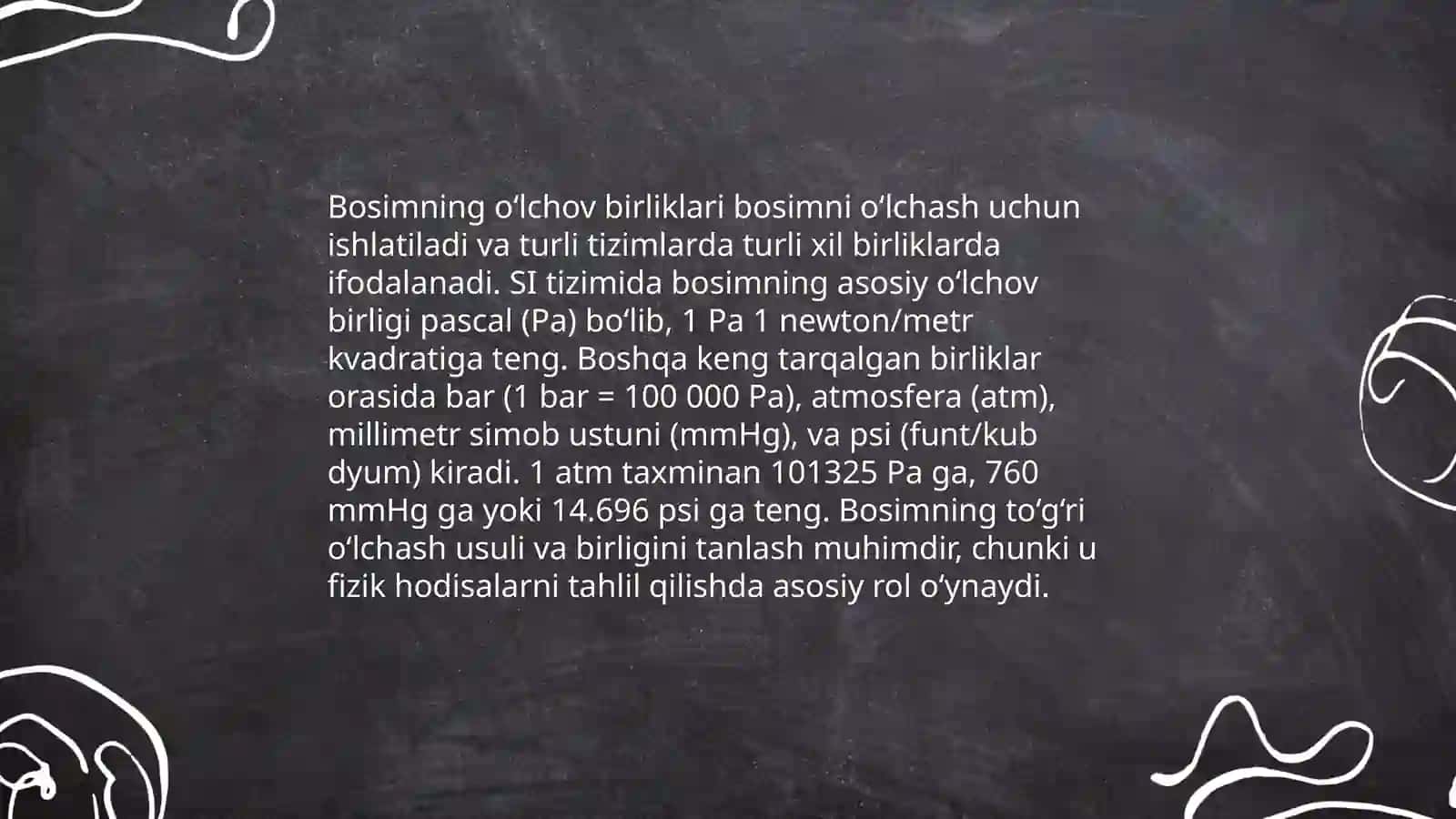 Bosim va uning birligi 5E modeli asosida 4