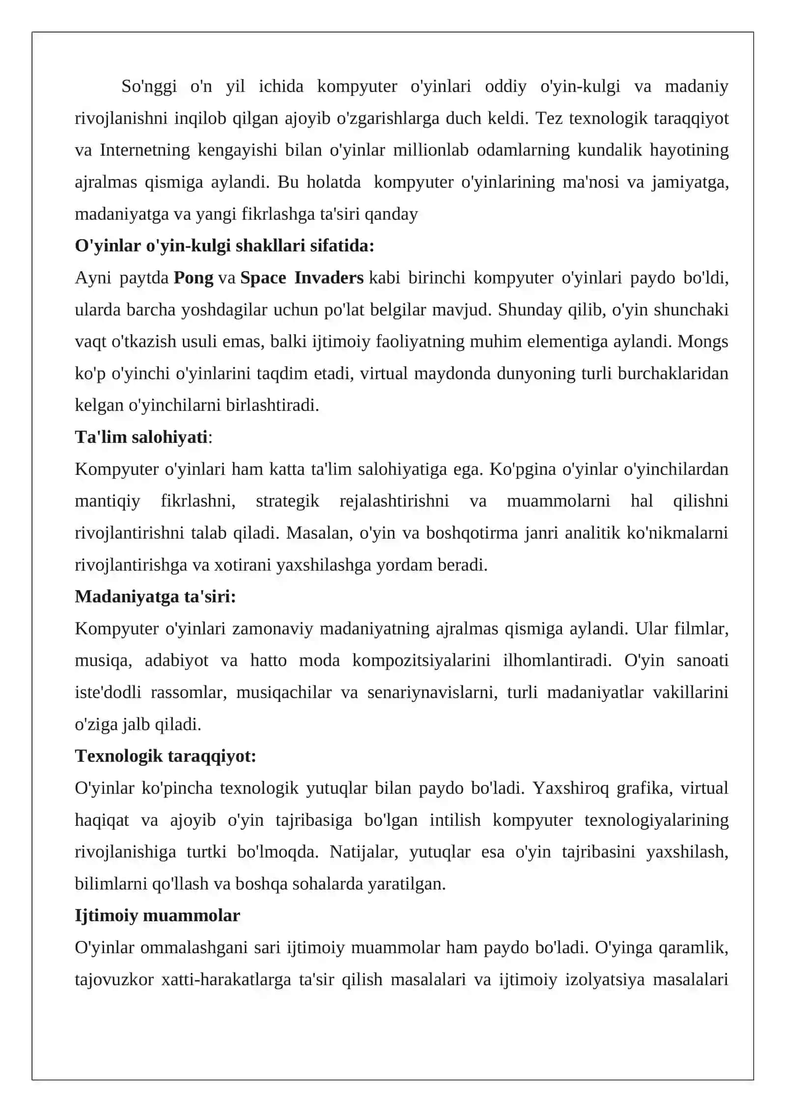 O‘yinlar – ijtimoiy faoliyat sifatida 4
