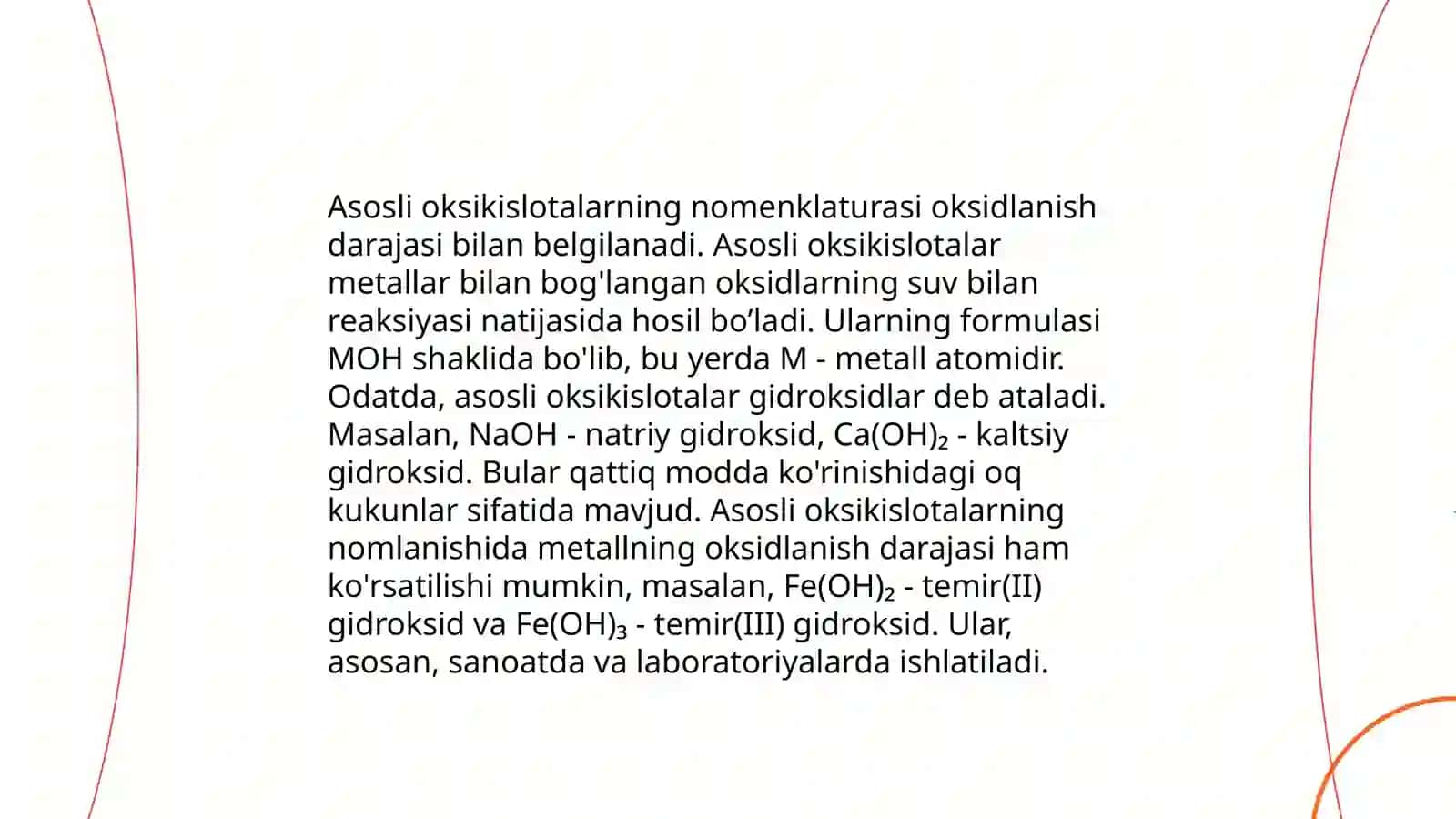 3 asosli oksikislatalarning nomlanishi va gomologik qatori 4