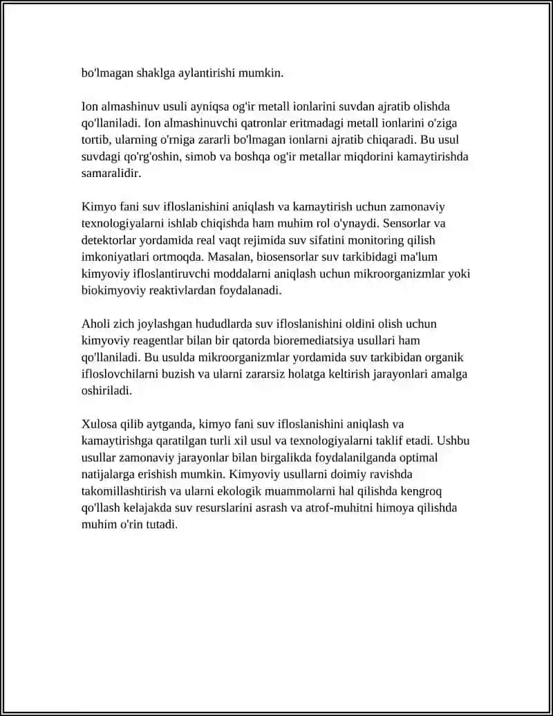 EKOLOGIK MUAMMOLARNI HAL QILISHDA KIMYONING ROʻLI 4