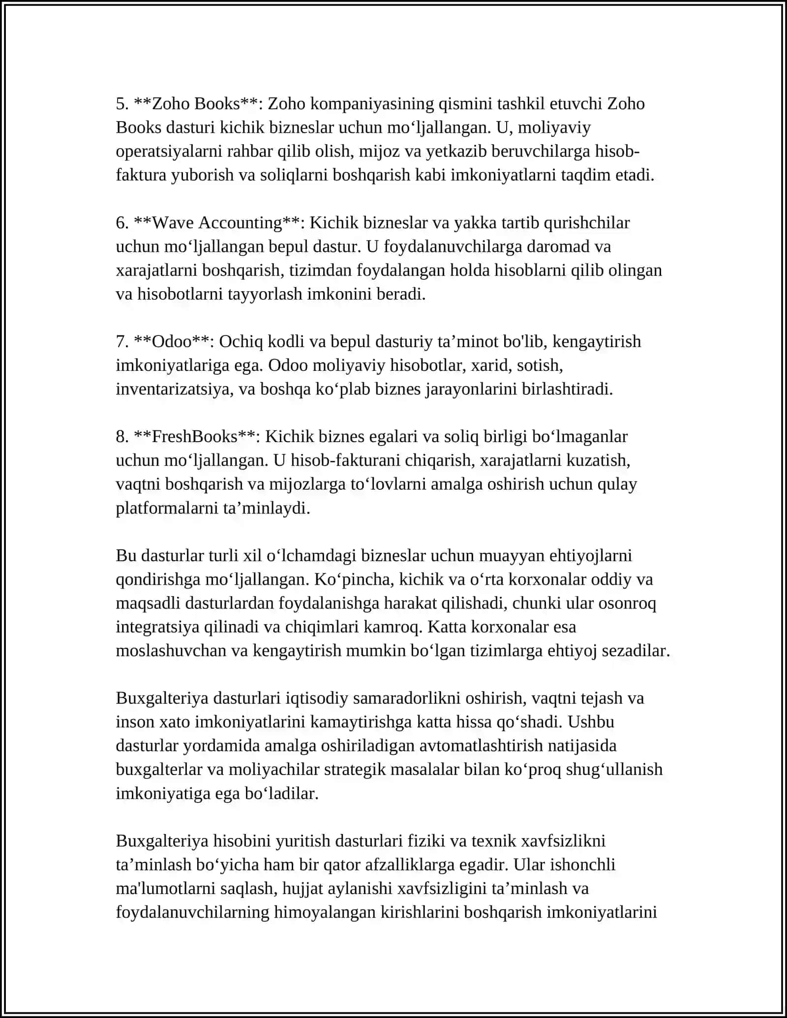 IQTISОDIYOTDА QO’LLАNILАDIGАN АMАLIY DАSTURIY MАHSULОTLАR 4