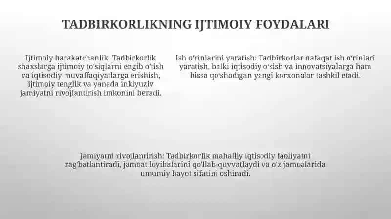 Tadbirkorlik Va Mehnat Qilish Erkinligi 4