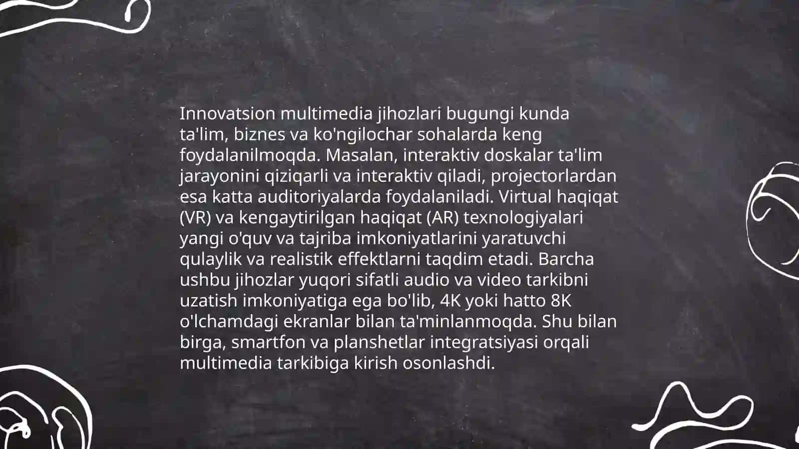 O'quv mashg'ulotlari va ma'naviy-ma'rifiy tadbirlar tashkil etiladigan auditoriya joyini jihozlashga kriativ yondashuv 4