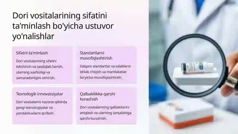 Dori vositalari sifatini ta'minlash nazorat organlari 4