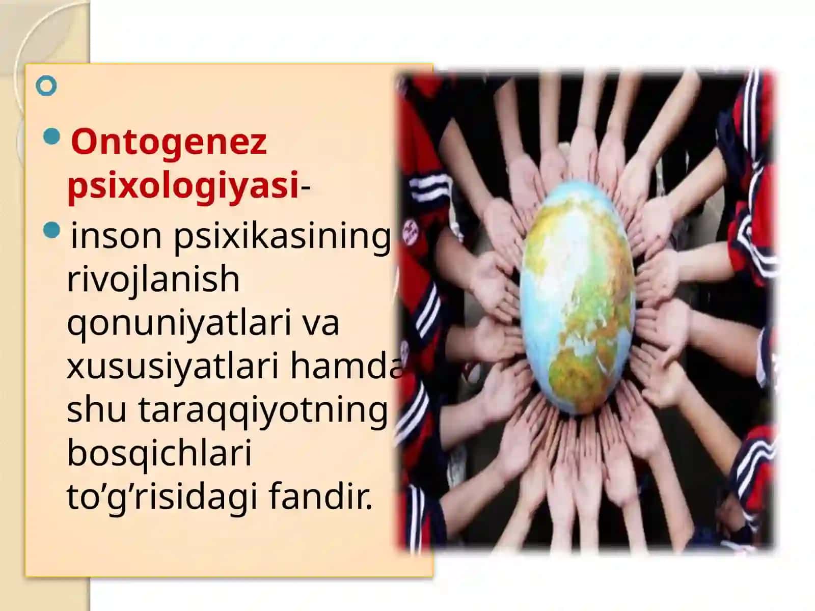 Yosh davrlari psixologiyasi fanining predmeti 4