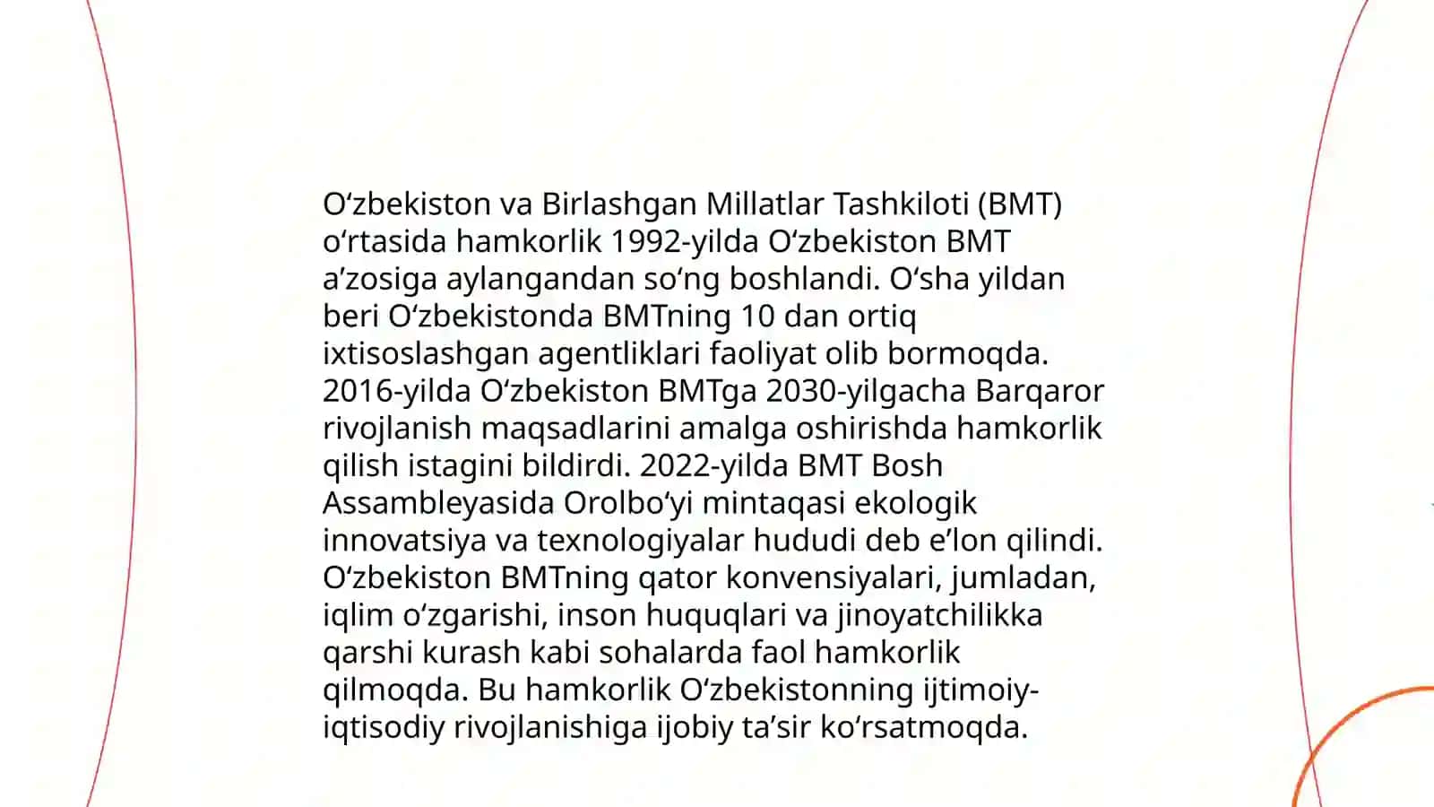 Oʻzbekiston va Jahon hamjamiyati 4
