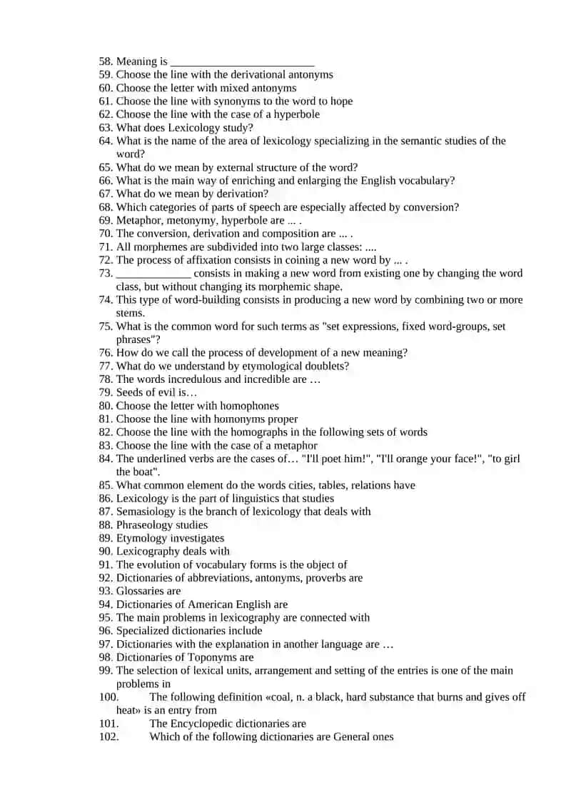 Lexicology 4