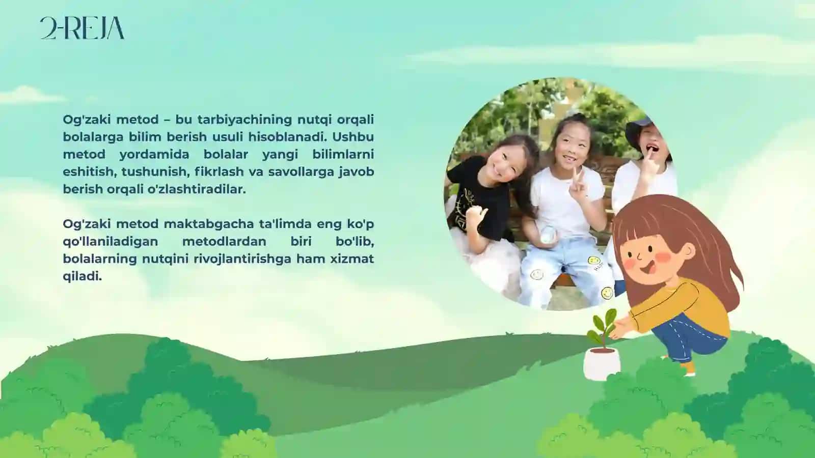 Maktabgacha yoshdagi bolalarni tabiat bilan tanishtirishda ogʻzaki metoddan foydalanish 4