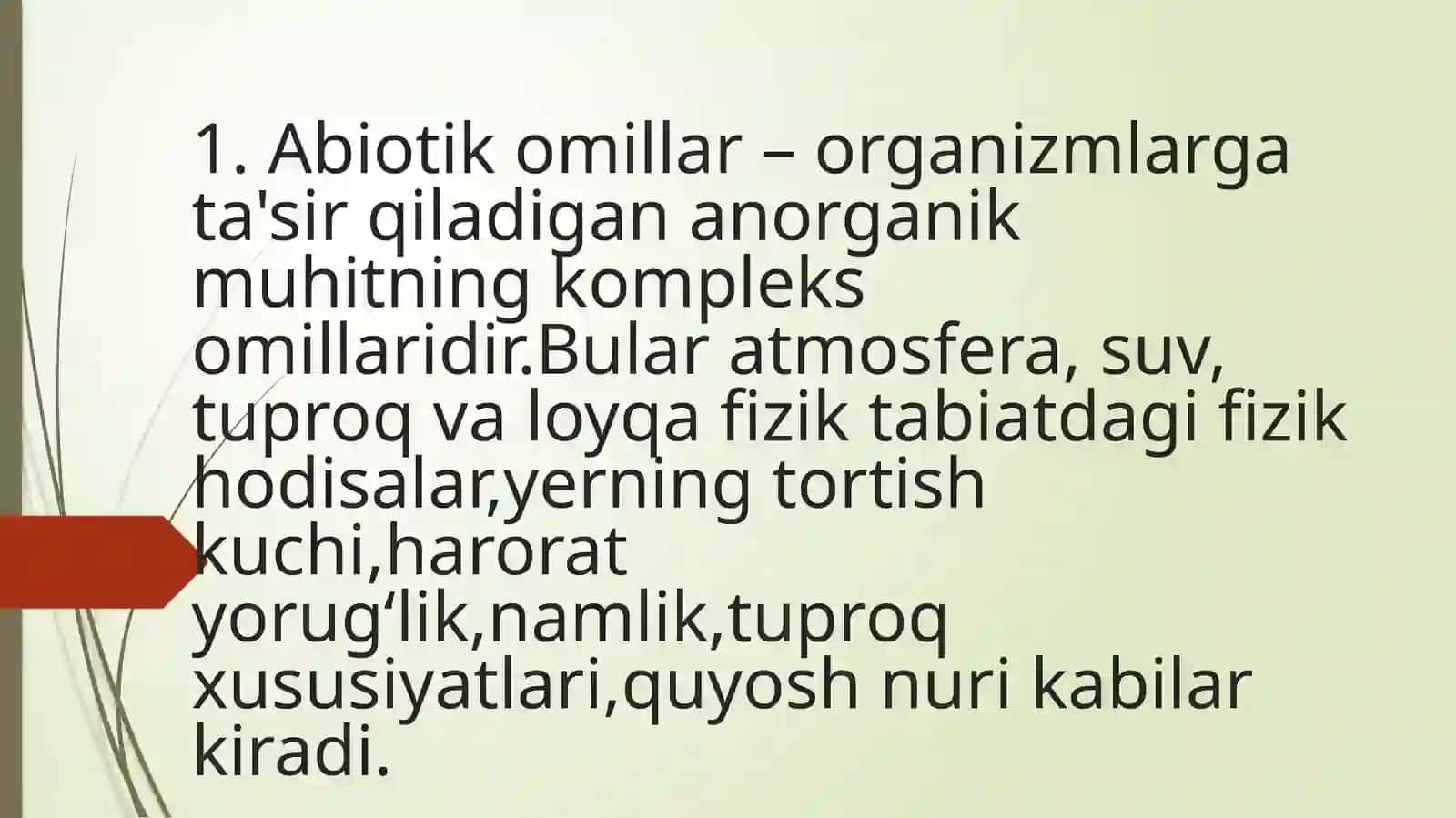 Botanika fanidan osimliklarga ekologik omillarning ta'siri 4