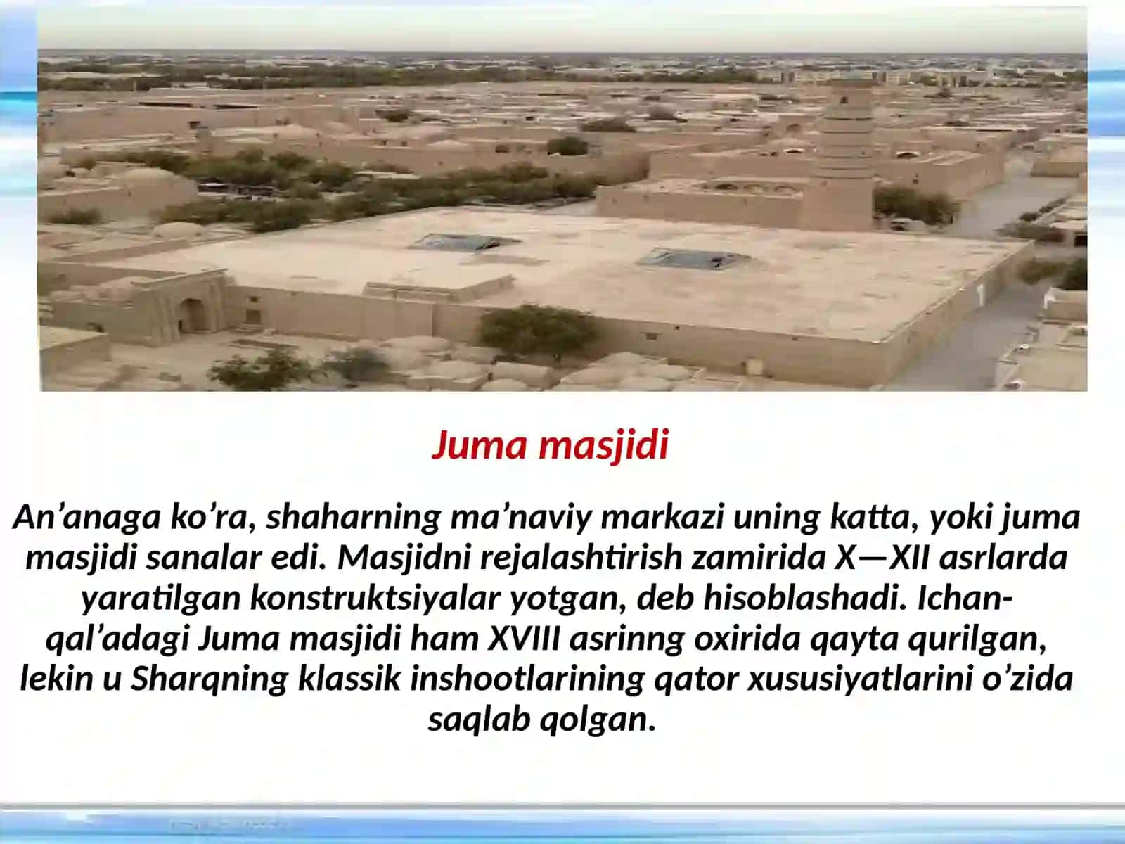 Xiva—ming gumbazli shahar 4