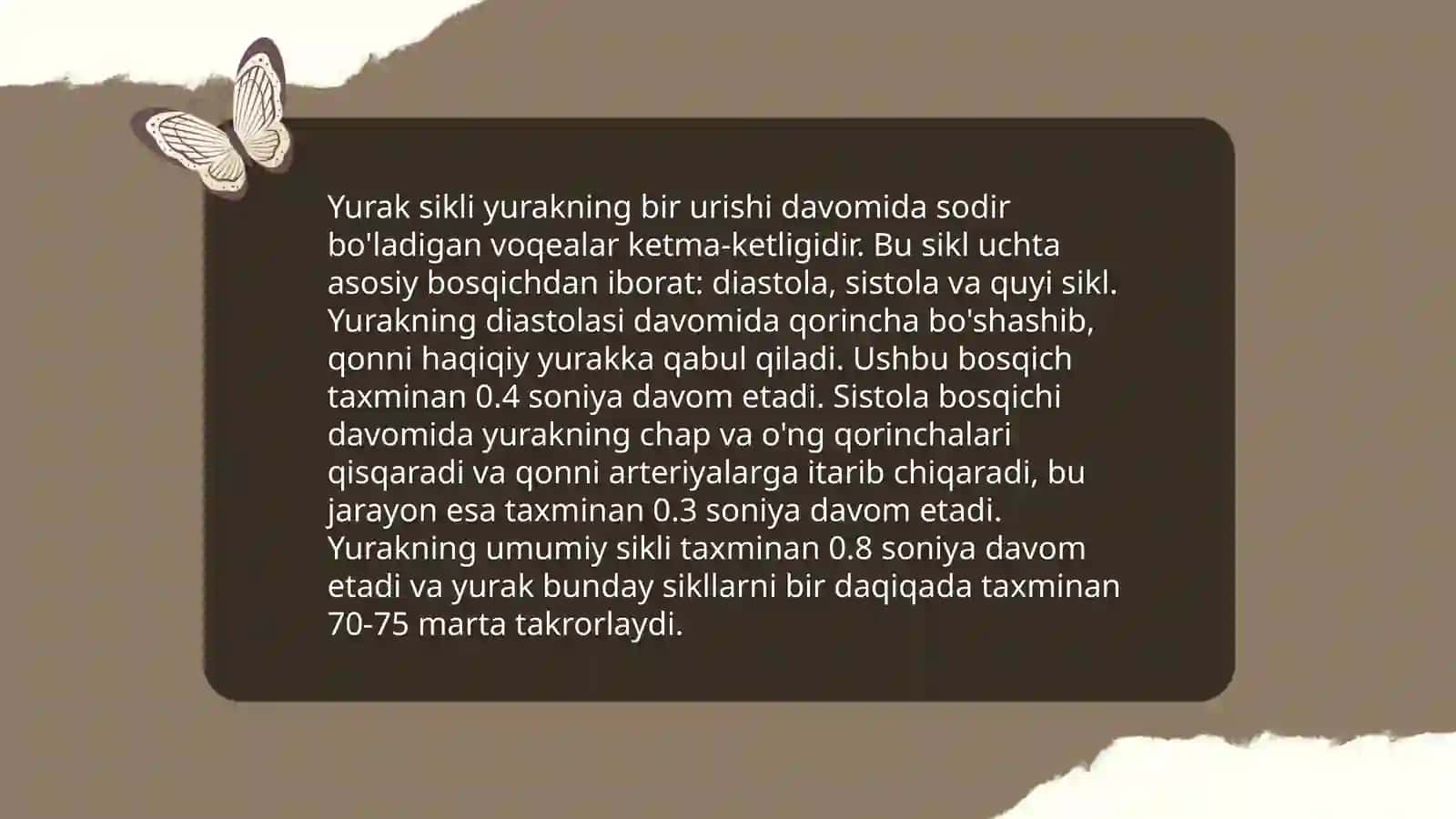 Yurak gemodinamik vazifasi. Yurak mushaklarini o‘tkazuvchanligini o‘zgarishini fiziologik asosi 4