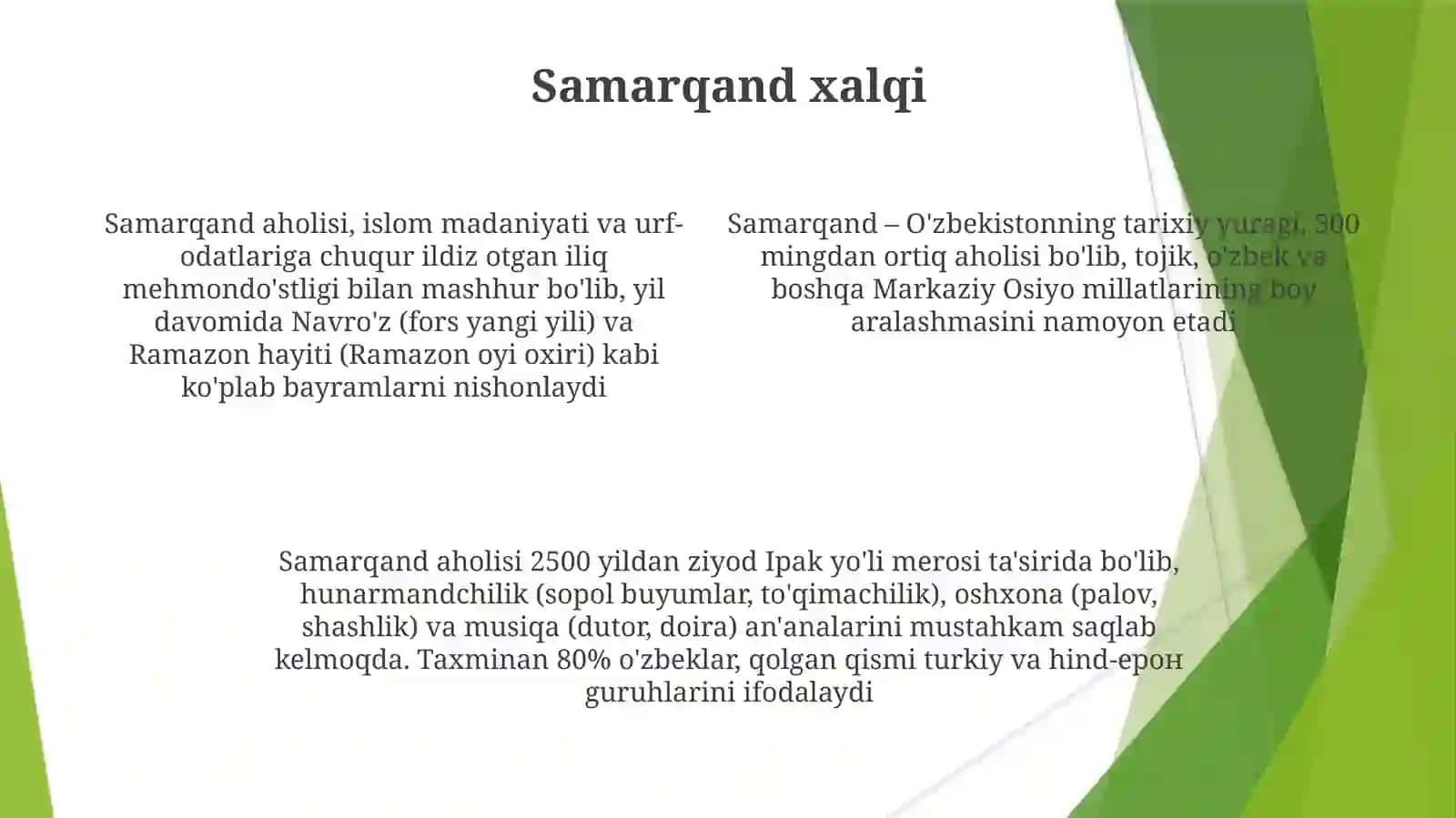 Samarqand: Tarixning Bejirim To'qimasi 4