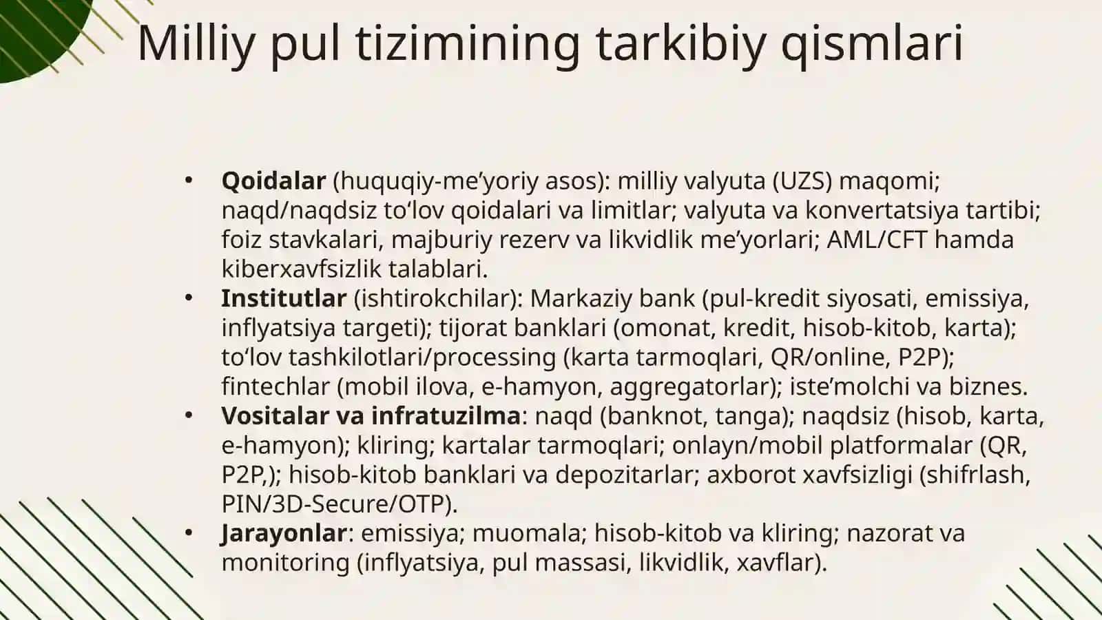 Pul tizimi 4