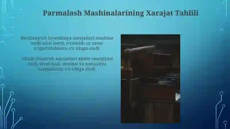 Parmalash Mashinasining Xavfsizlik Qoidalari 4
