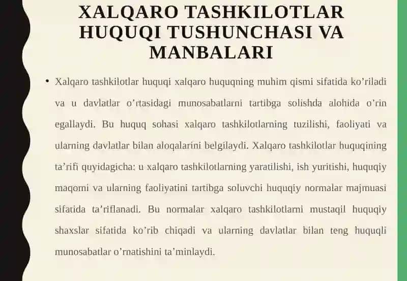 Xalqarotashkilotlar huquqi 4
