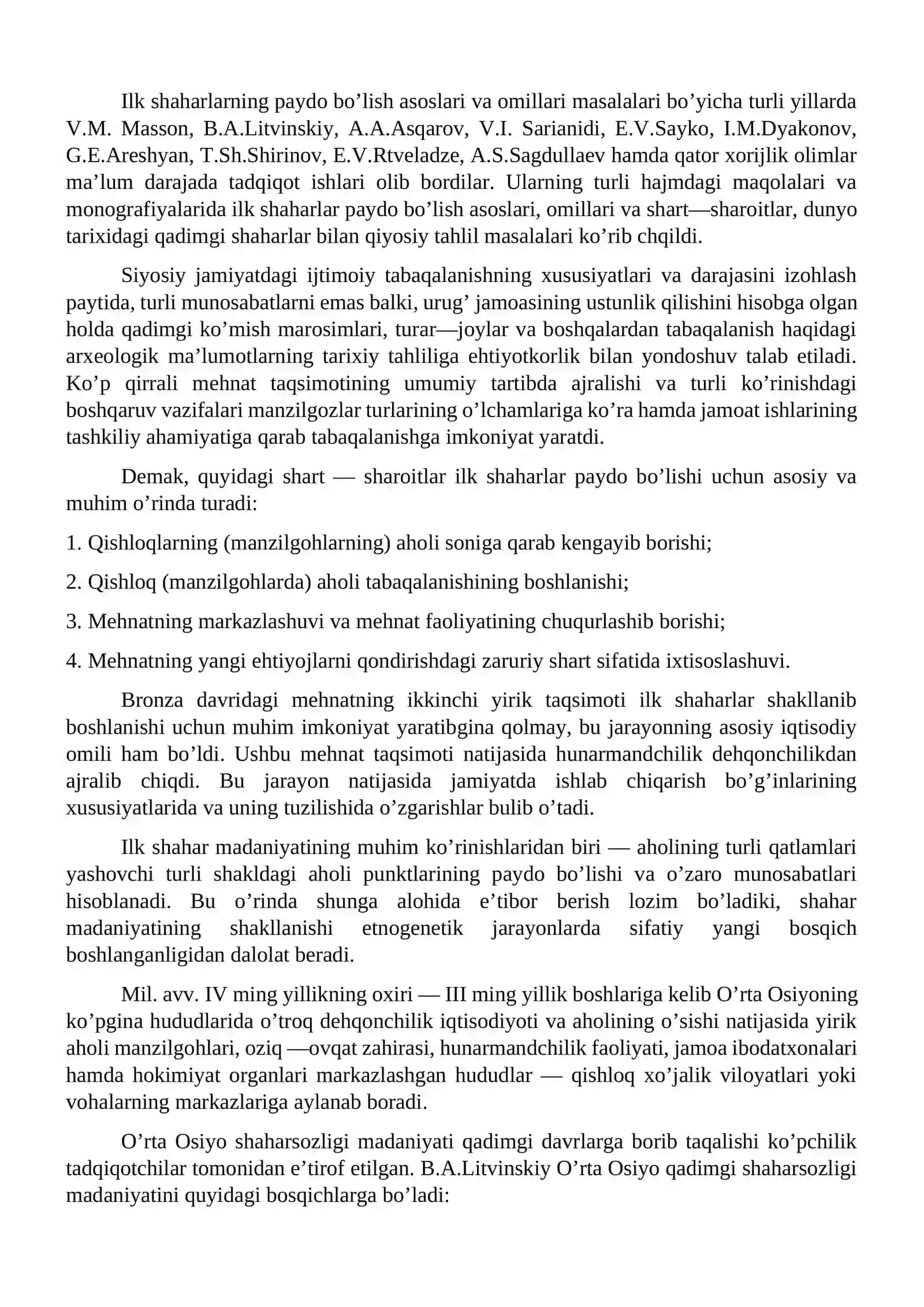 O’rta Osiyoda binokorlikning rivojlanishi va ilk shaharlarining tarixiy topografiyasi 4