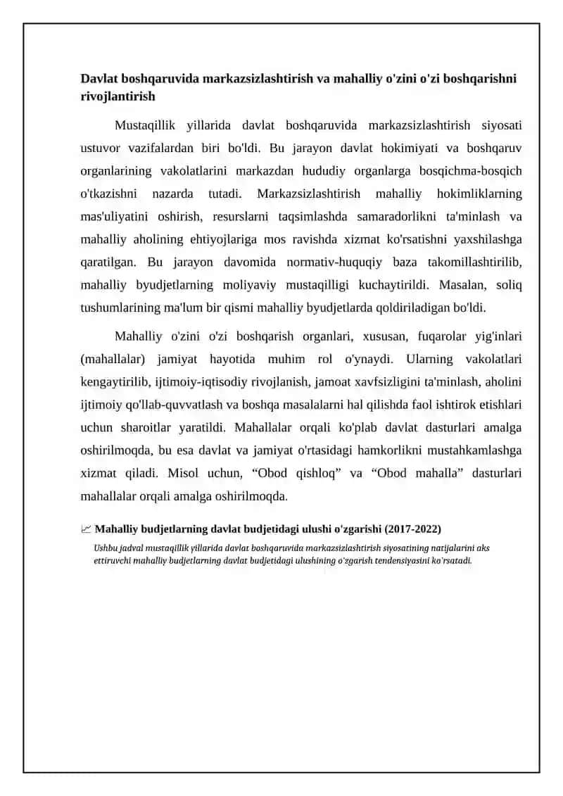 Mustaqillik yillarida davlat boshqaruvi tizimida amalga oshirilgan islohotlar 4