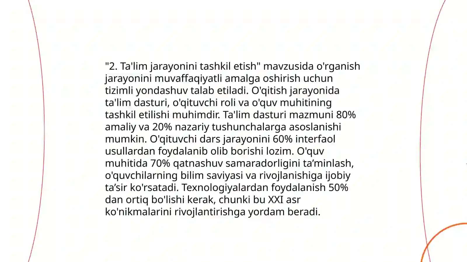Pedagogika bakalavirant ta'lim yo'nalishining zaruriy mazmuni va bakalavrning tayyorgarlik darajasi qo'yiladigan talablar 4