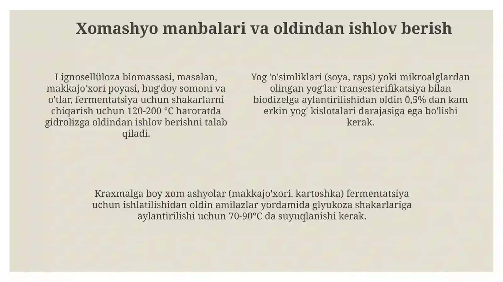 Mikroorganizmlar yordamida bioyoqilgʻi olish jarayoni 4