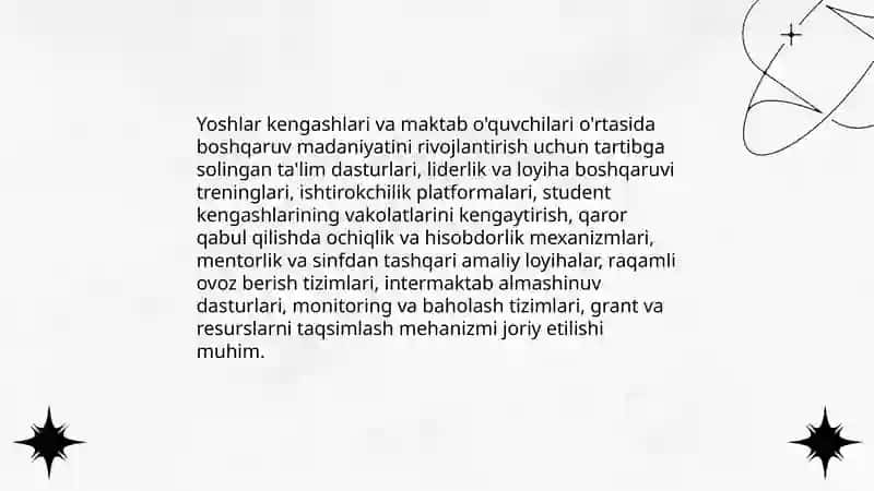 Yoshlarni õz-õzini boshqarish organlari faoliyatini rivojlantirish 4